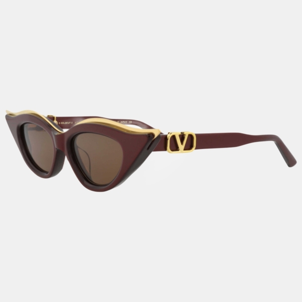 Valentino Women's Red Sunglasses - Bordeaux