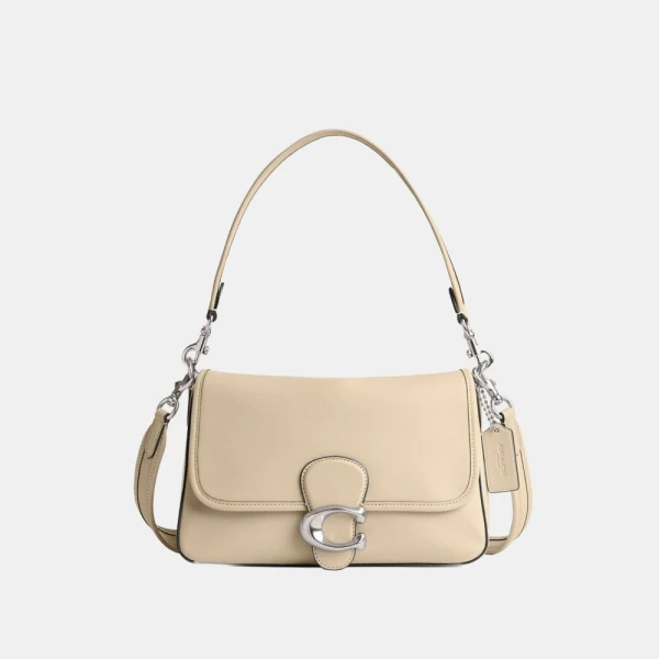 Coach Soft Tabby Shoulder Bag - Silver/Ivory