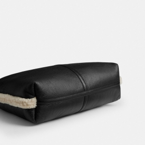 Coach Brooklyn Shoulder Bag 39 In Shearling - Brass/Black Natural - Image 9