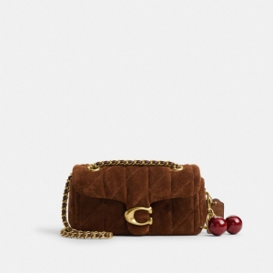 Coach Tabby Shoulder Bag 20 With Quilting - Brass/Warm Brown - Image 7