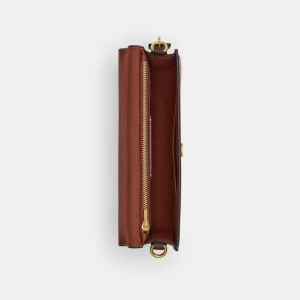 Coach Elora Top Handle Crossbody Bag - Brass/Maple - Image 5