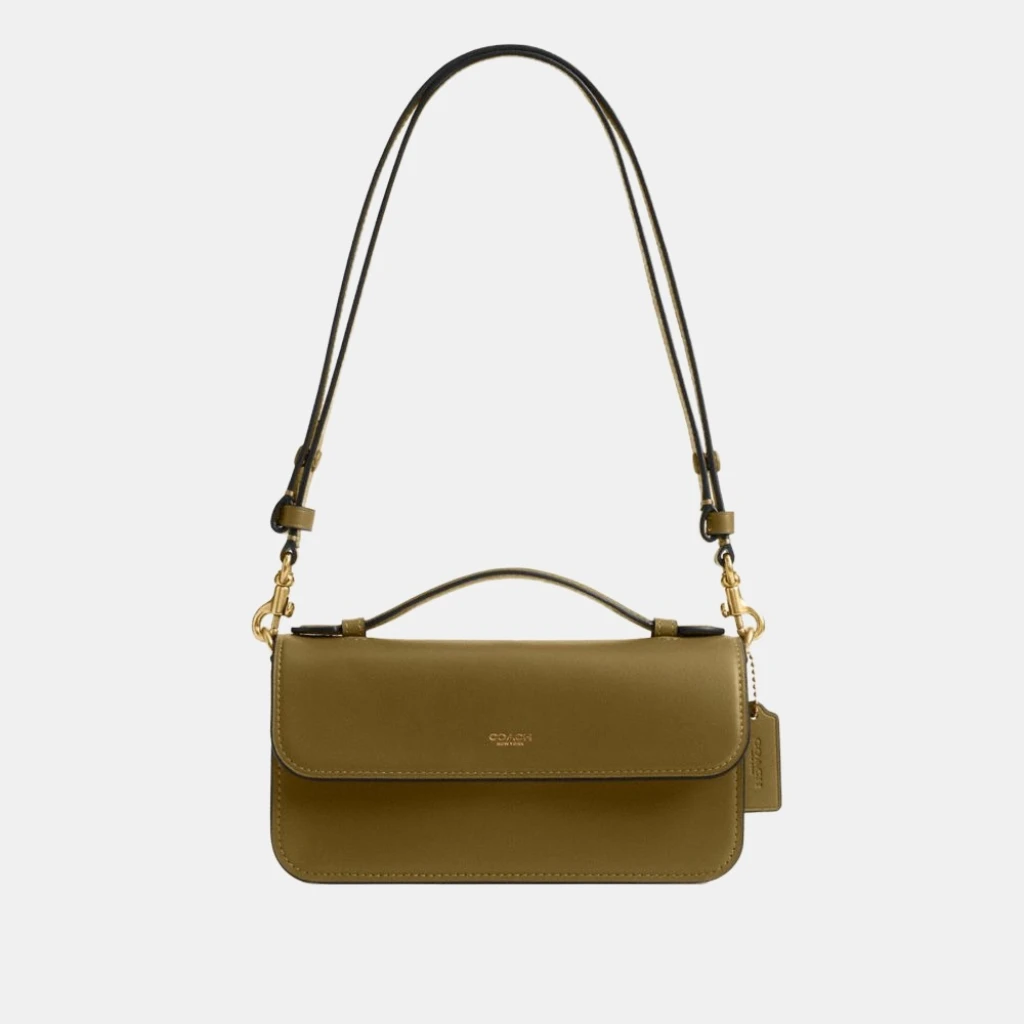 Coach Elora Top Handle Crossbody Bag - Brass/Muted Olive
