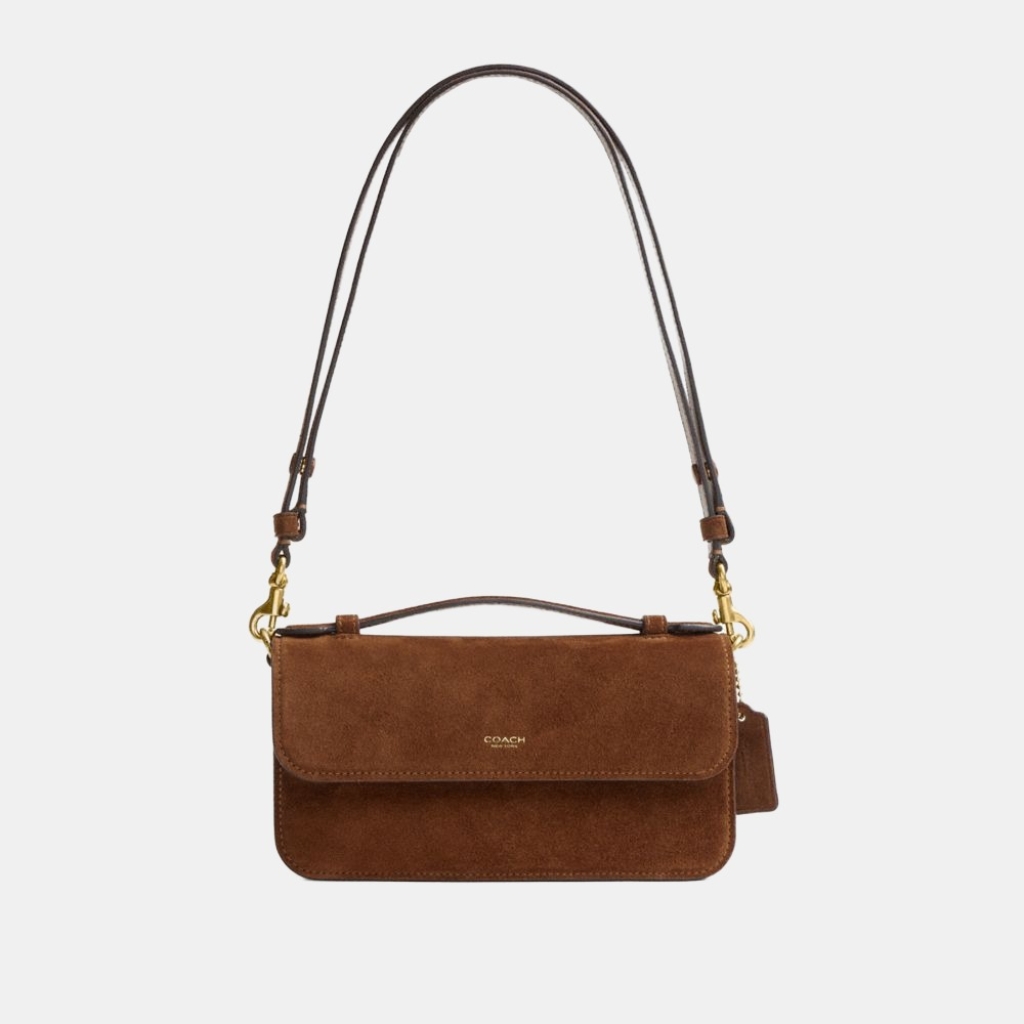 Coach Elora Top Handle Crossbody Bag - Brass/Warm Brown