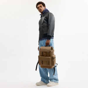 Coach Sprint Backpack - Gunmetal/Green - Image 3