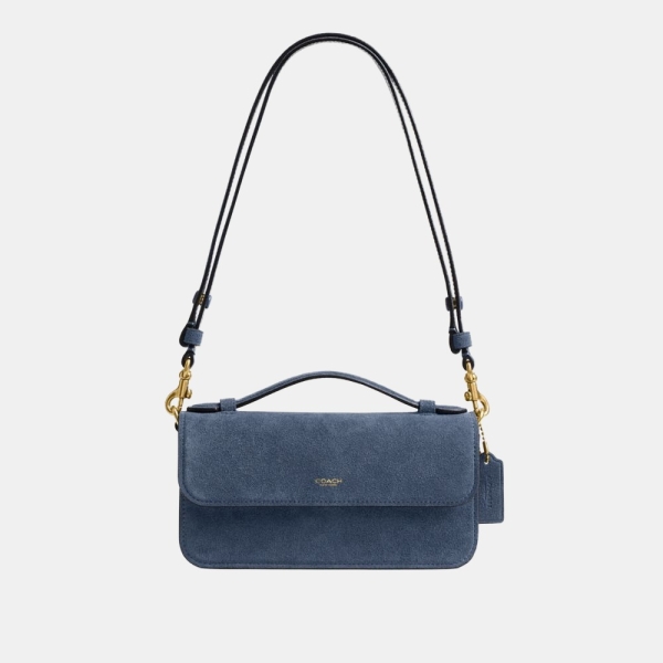 Coach Elora Top Handle Crossbody Bag - Brass/Light Denim
