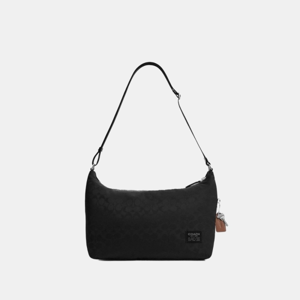 Coach Leo Crossbody In Signature Nylon - Black (CDV02)