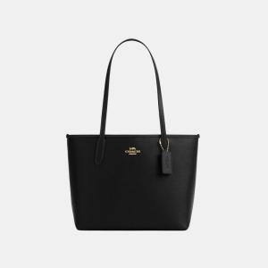 Coach Medium City Tote Bag - Gold/Black