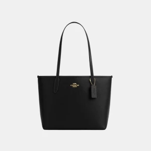 Coach Medium City Tote Bag - Gold/Black