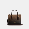 Coach Maggie Small Tote Bag In Ombre Signature Canvas - Gold/Brown