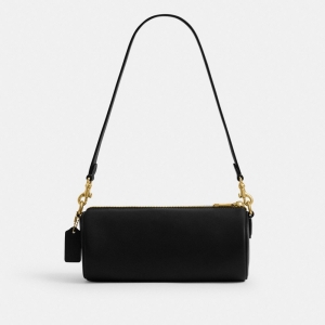 Coach Barrel Bag - Brass/Black - Image 8