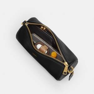 Coach Barrel Bag - Brass/Black - Image 6