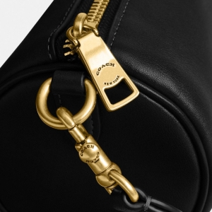 Coach Barrel Bag - Brass/Black - Image 10