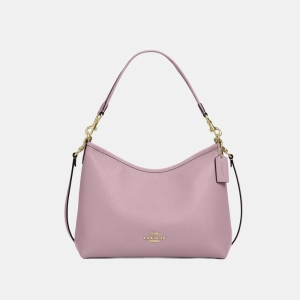 Coach Laurel Shoulder Bag - Gold/Carnation