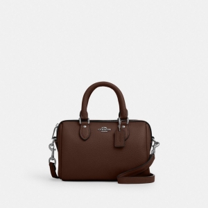 Coach Mini Rowan Crossbody Bag - Silver/Maple