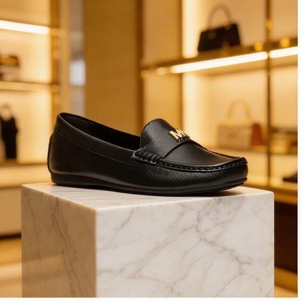 Women's Melanie Moccasin Loafers - Black ↗ - Featured Product Shot