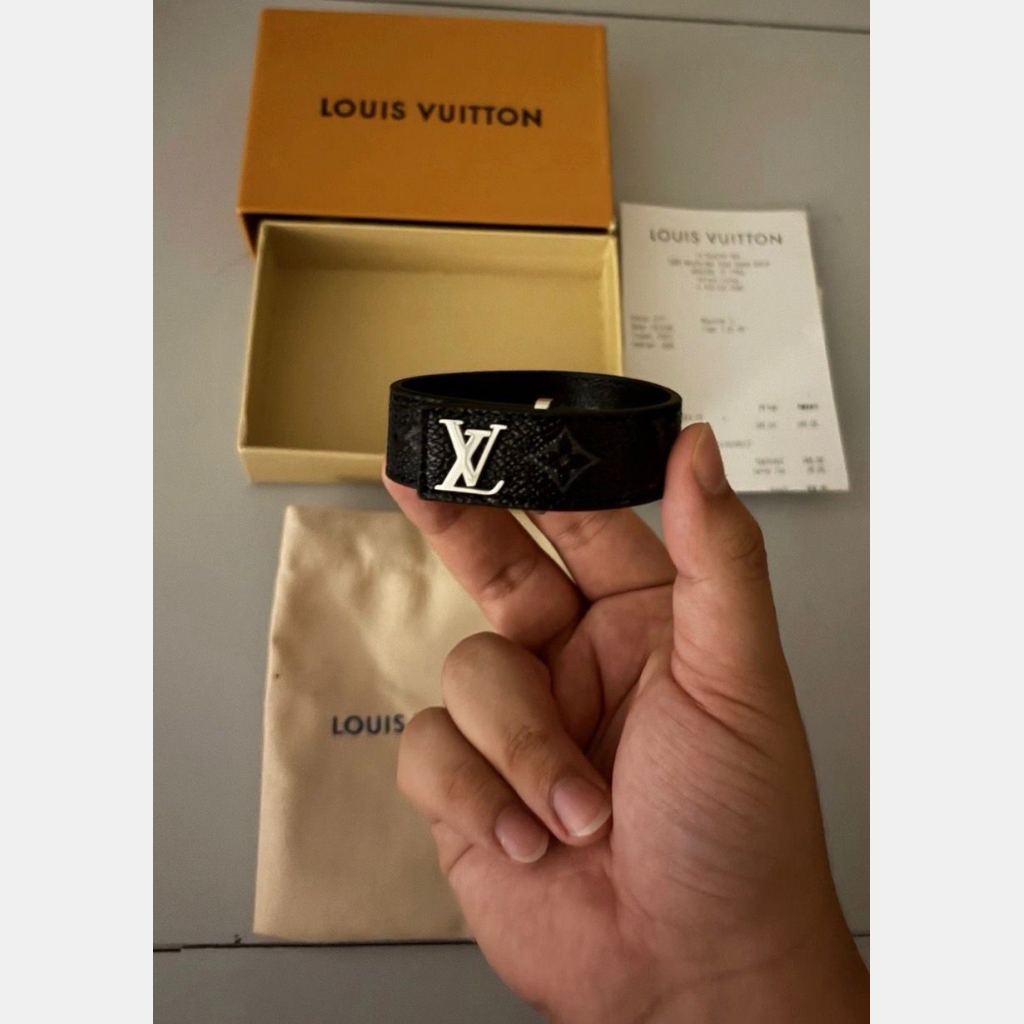 Louis Vuitton Monogram Bracelet - Black