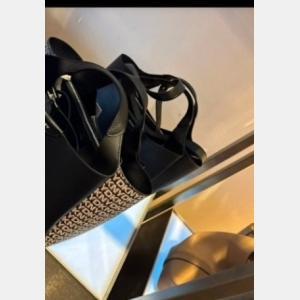 DKNY Tote Bag - Black with Tan DKNY Monogram