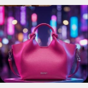 DKNY Hot Pink Leather Tote Bag - Hot Pink