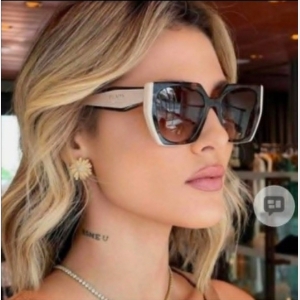 Prada Cat-Eye Sunglasses - Dark Brown and Cream