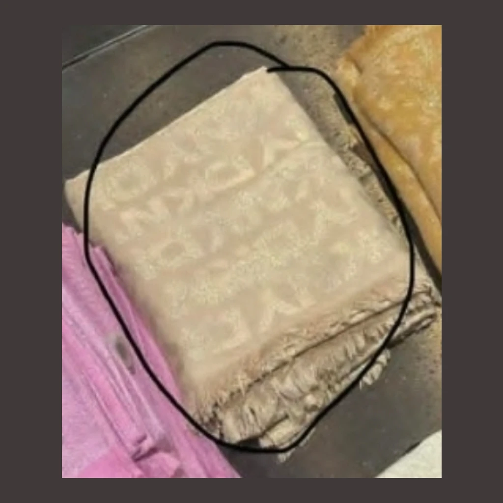 Dkny Monogram Scarf - Beige