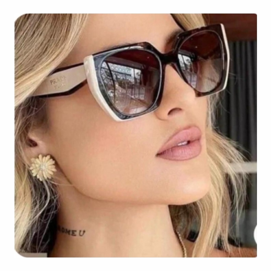 Prada Cat-Eye Sunglasses - Brown and Cream