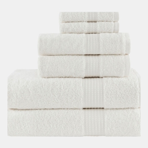 Organic Cotton Quick Dry 6-Pc. Towel Set - White