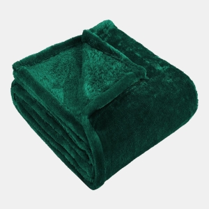 Wrinkle Resistant Plush Fleece Blanket, Twin - Evergreen