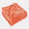 Wrinkle Resistant Plush Fleece Blanket, Twin - Coral