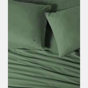 Lacoste Solid Cotton Percale 4-Pc. Sheet Sets - Ivy Green - Image 3