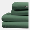 Lacoste Solid Cotton Percale 4-Pc. Sheet Sets - Ivy Green