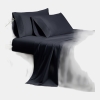 Donna Karan Luxe 700 Thread Count 100% Egyptian Cotton Pillowcase Pair, King - Black