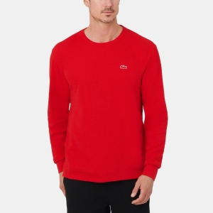 Lacoste Men's Waffle-Knit Thermal Sleep Shirt - Red
