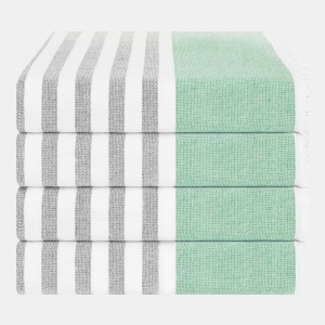 Peshtemal 100% Turkish Cotton 4-Pack Beach Towels, 35" x 60"  - Green