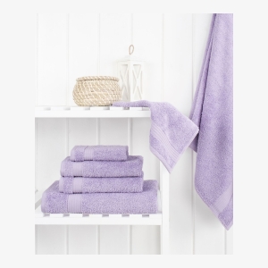 Bekos Premium 100% Turkish Cotton 6-Piece Bath Towel Set - Lilac - Image 3