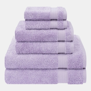 Bekos Premium 100% Turkish Cotton 6-Piece Bath Towel Set - Lilac