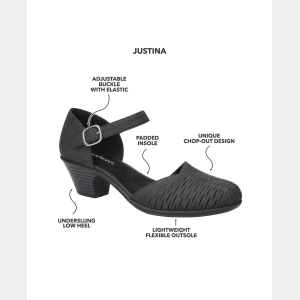 Women's Justina Block Heel Sandals - Black - Image 7