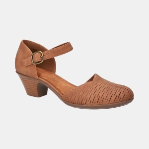 Women's Justina Block Heel Sandals - Tan