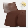 Premium Microfiber Duvet Cover Set - Twin - Brown