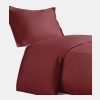 Premium Microfiber Duvet Cover Set - Twin - Burgundy