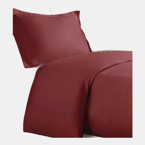 Premium Microfiber Duvet Cover Set - Twin - Burgundy