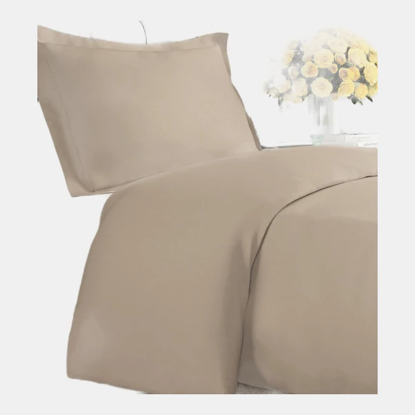 Premium Microfiber Duvet Cover Set - Twin - Cream