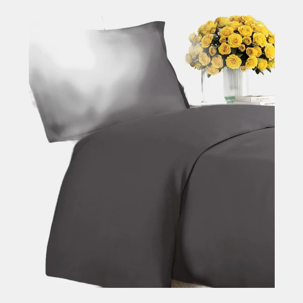 Premium Microfiber Duvet Cover Set - Twin - Dark grey