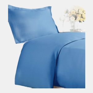 Premium Microfiber Duvet Cover Set - Twin - Denim blue