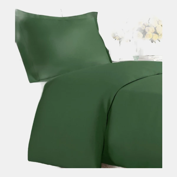Premium Microfiber Duvet Cover Set - Twin - Emerald green