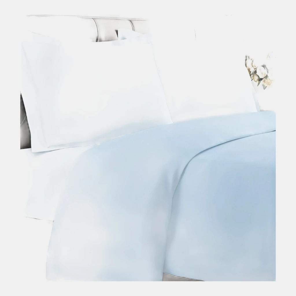 Premium Microfiber Duvet Cover Set - Twin - Light blue