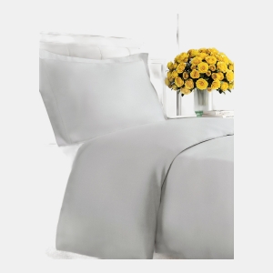 Premium Microfiber Duvet Cover Set - Twin - Light grey