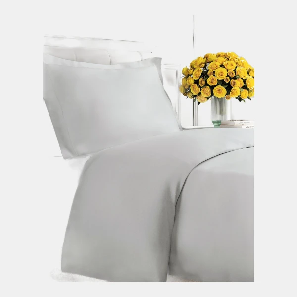 Premium Microfiber Duvet Cover Set - Twin - Light grey