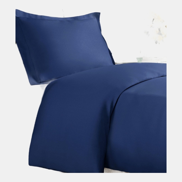 Premium Microfiber Duvet Cover Set - Twin - Navy blue