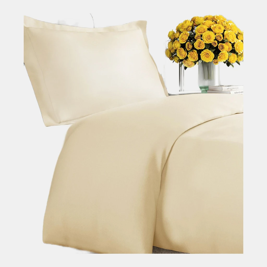 Premium Microfiber Duvet Cover Set - Twin - Off white