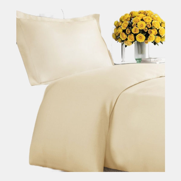 Premium Microfiber Duvet Cover Set - Twin - Off white